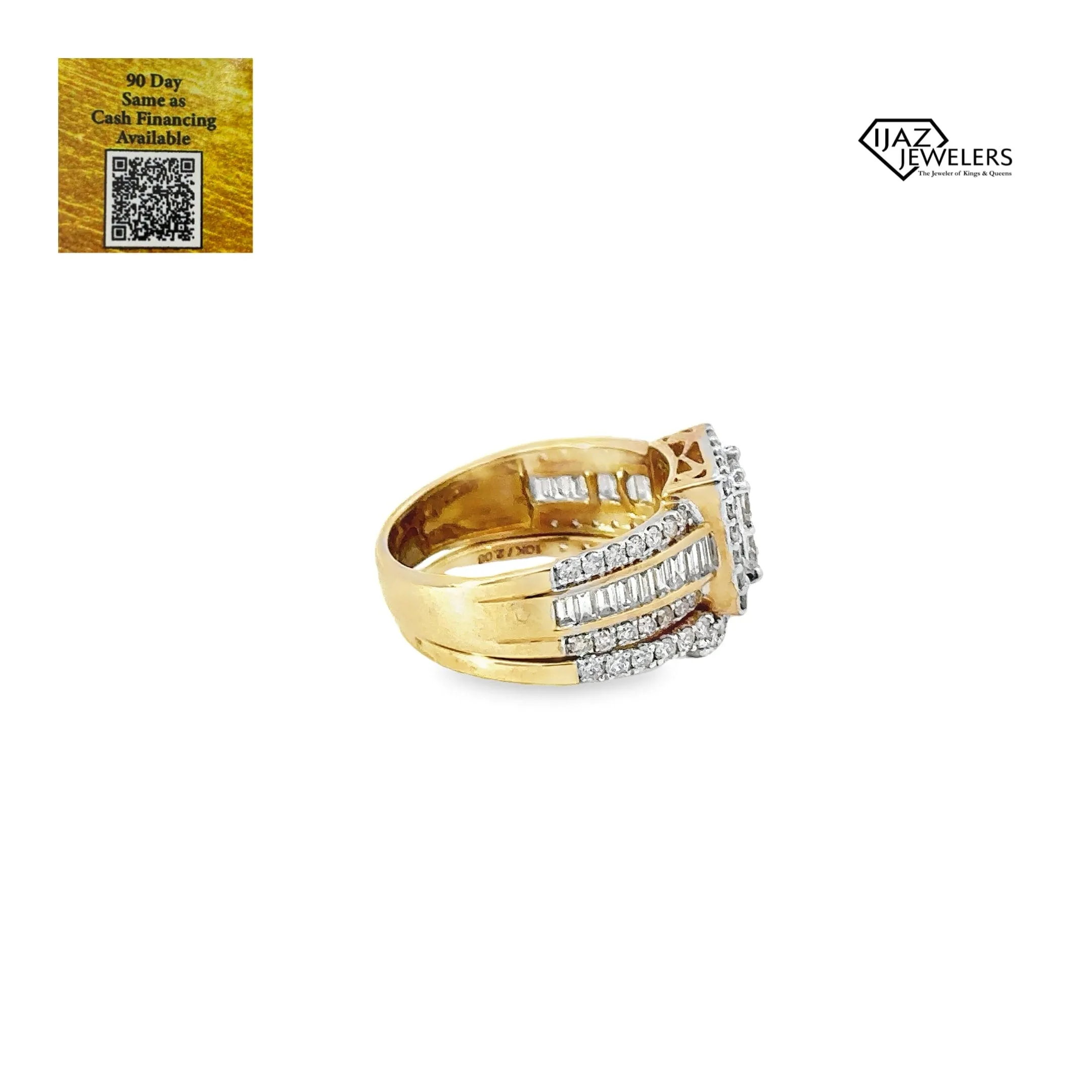 10K Gold 2.06 CTW Diamond Ladies Wedding Set