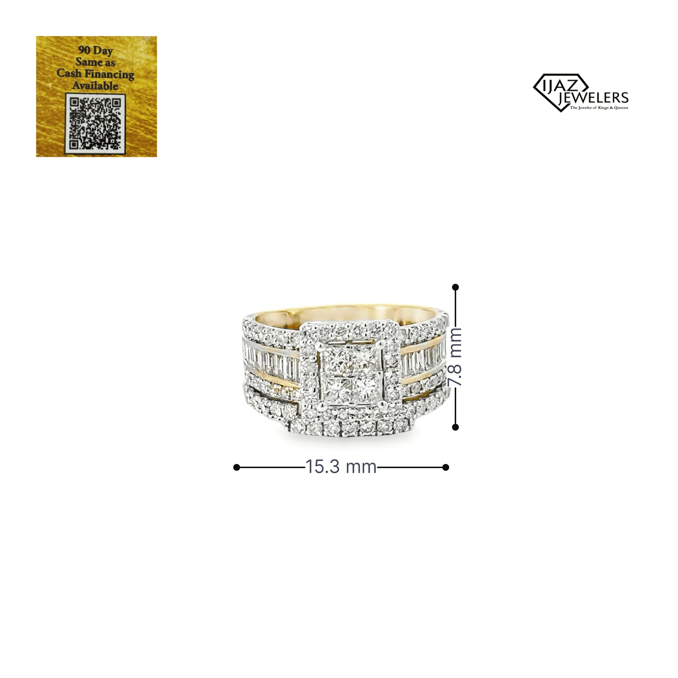 10K Gold 2.06 CTW Diamond Ladies Wedding Set