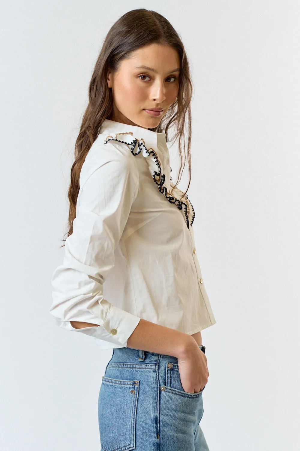 Alexa Ruffle Shirt