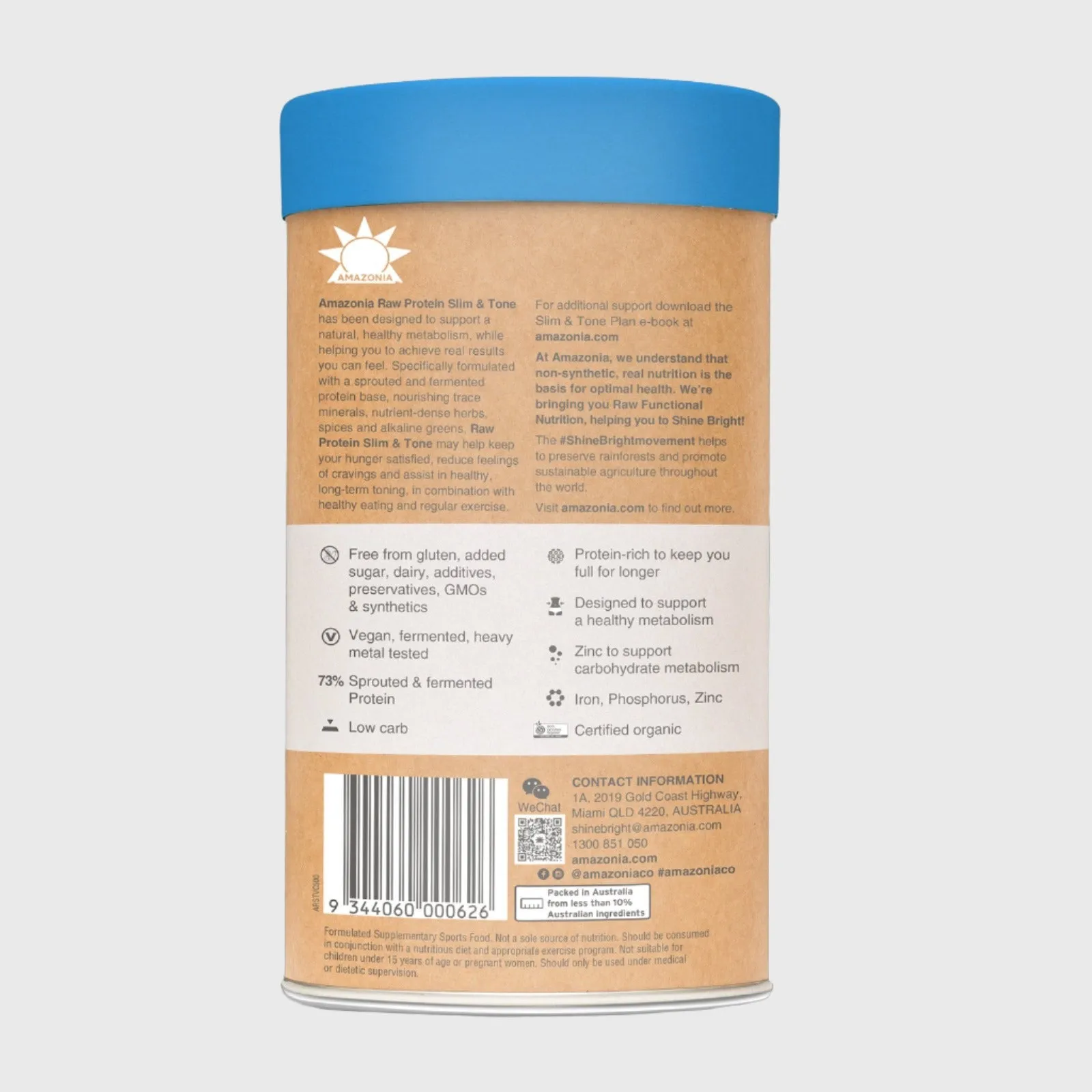 Amazonia - Raw Protein Slim & Tone Vanilla Cinnamon