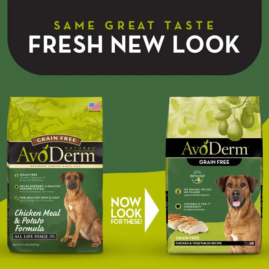 AvoDerm Grain Free Chicken and Vegetables Dry Dog Food