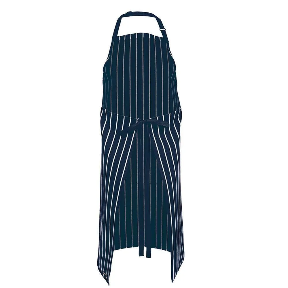 Bib Striped Apron With Pocket