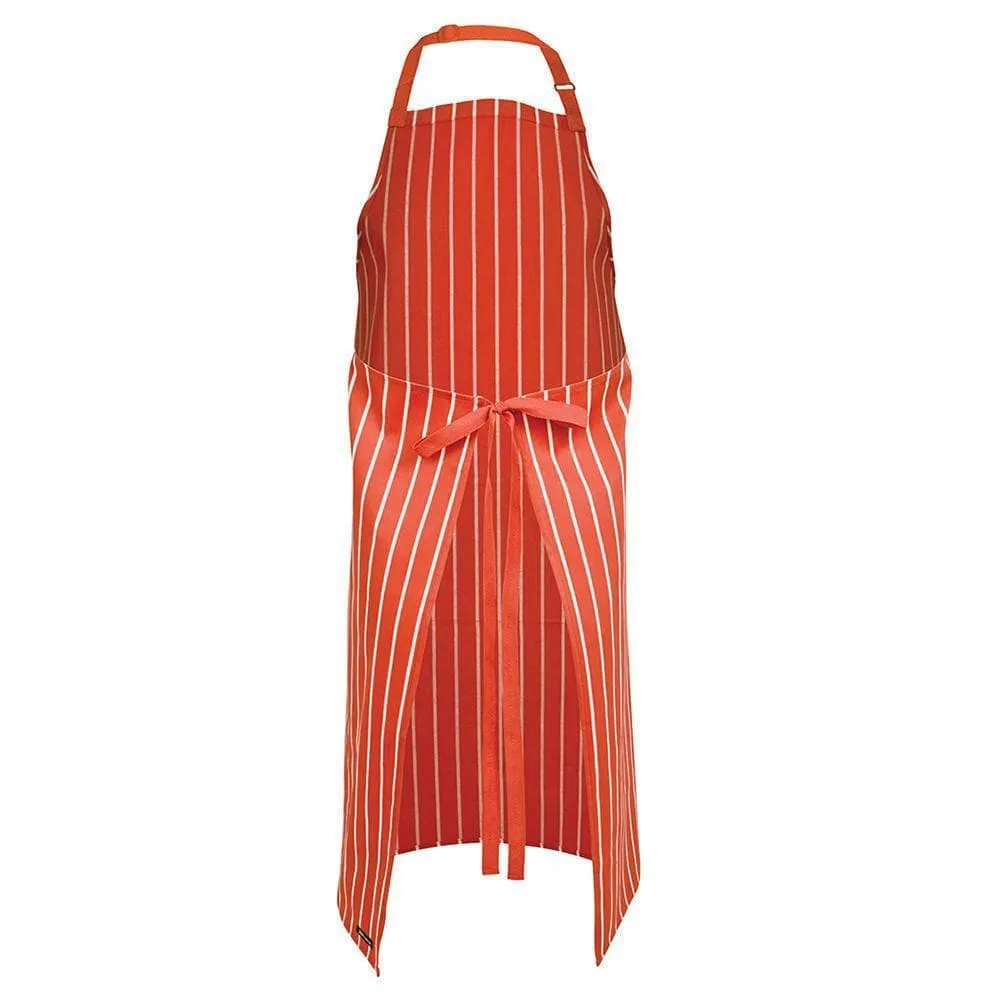 Bib Striped Apron With Pocket