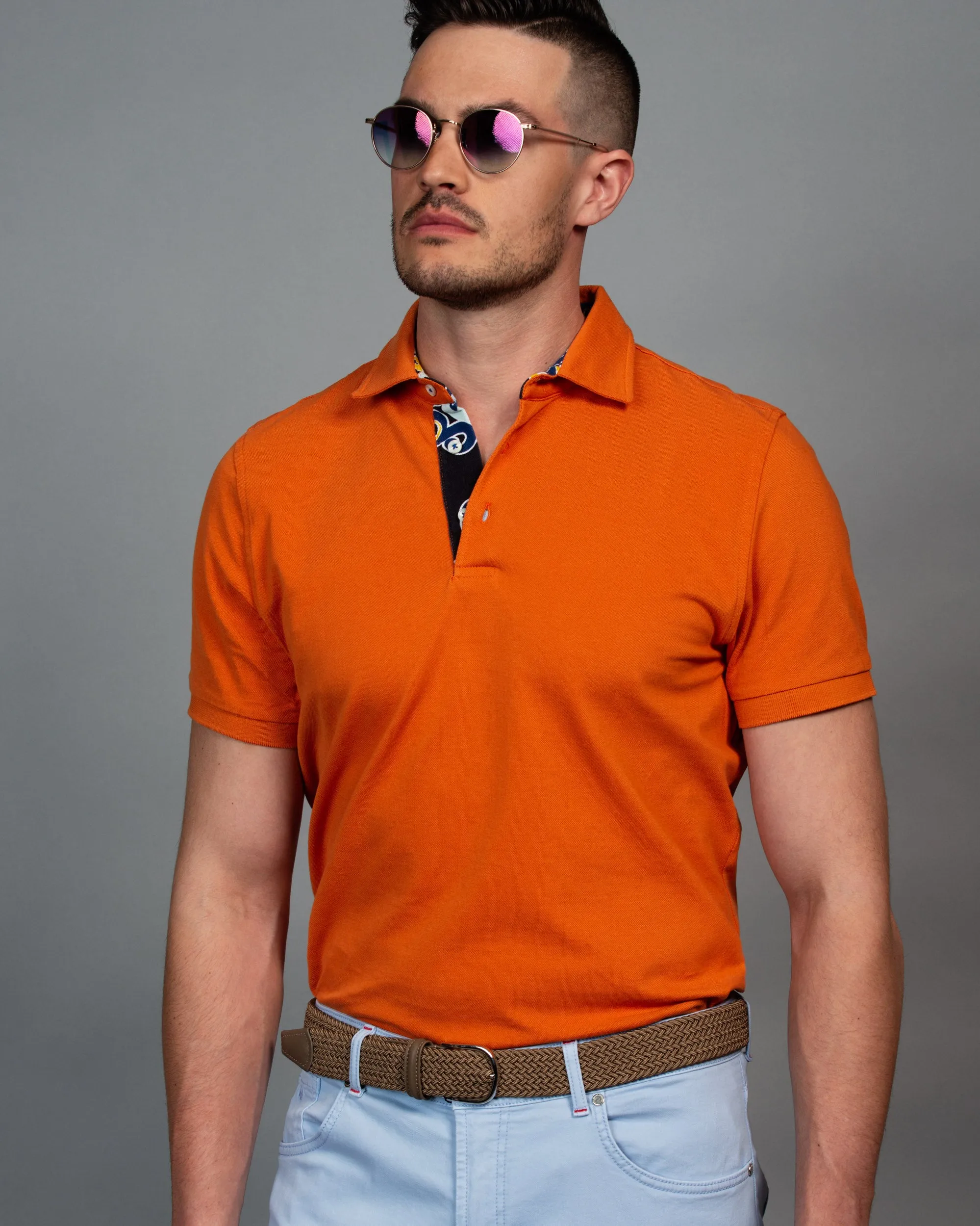 Contrast Polo Shirt