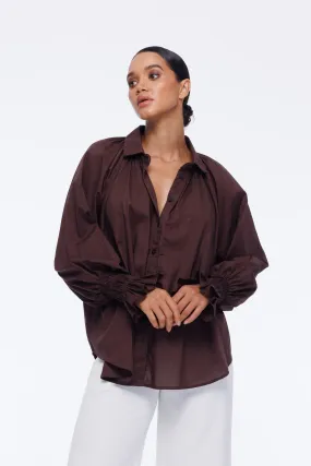 Edith Shirt - Chocolate