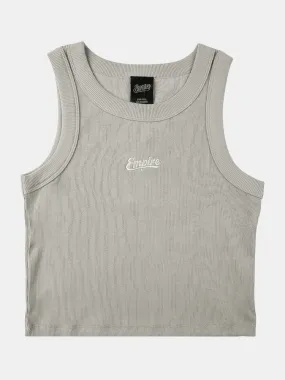 Empire Organic Rib Singlet - Grey