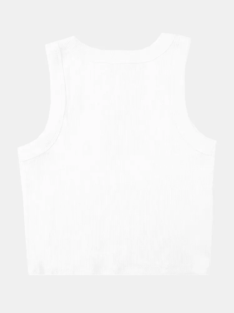 Empire Organic Rib Singlet - White