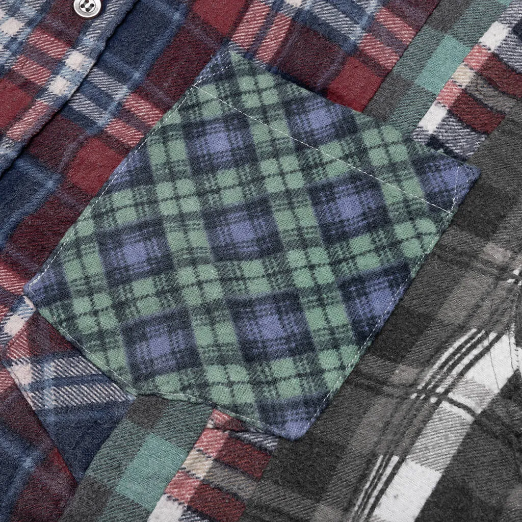 Flannel Shirt 7 Cuts Reflection Shirt - Assorted