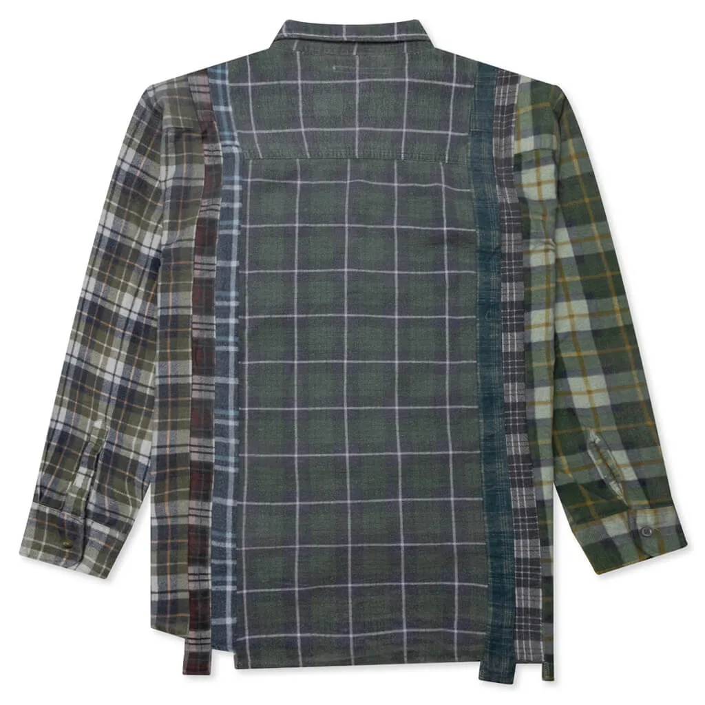 Flannel Shirt 7 Cuts Reflection Shirt - Assorted