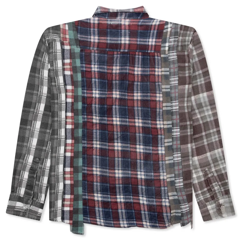 Flannel Shirt 7 Cuts Reflection Shirt - Assorted