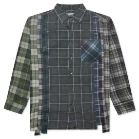 Flannel Shirt 7 Cuts Reflection Shirt - Assorted