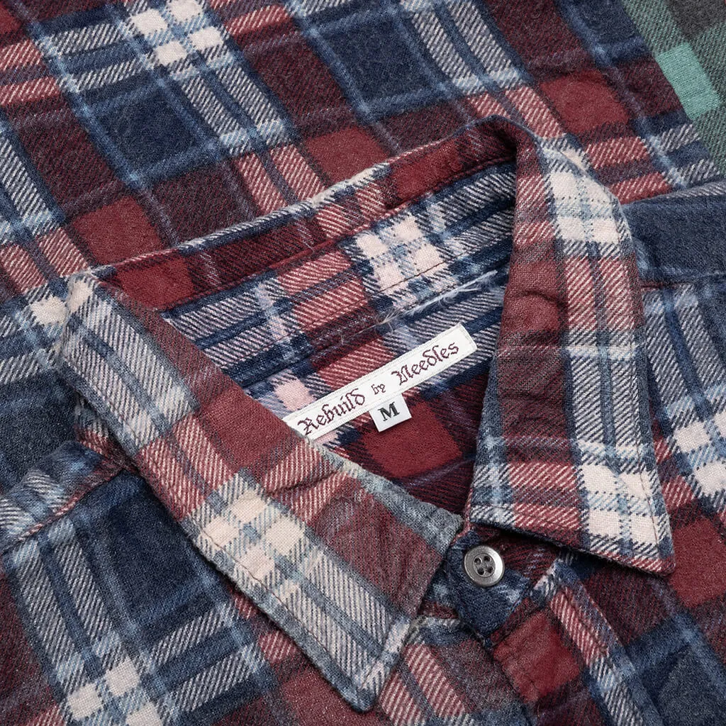 Flannel Shirt 7 Cuts Reflection Shirt - Assorted