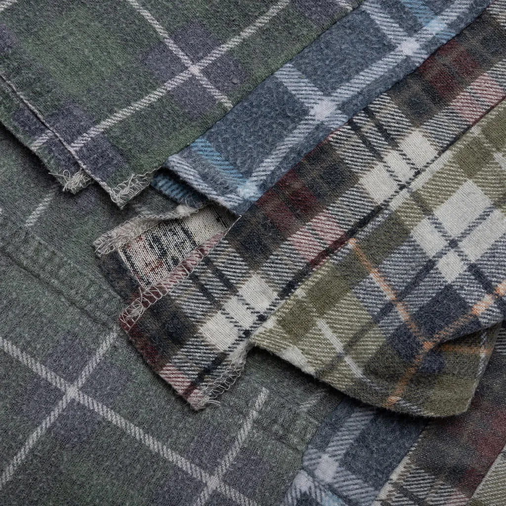 Flannel Shirt 7 Cuts Reflection Shirt - Assorted