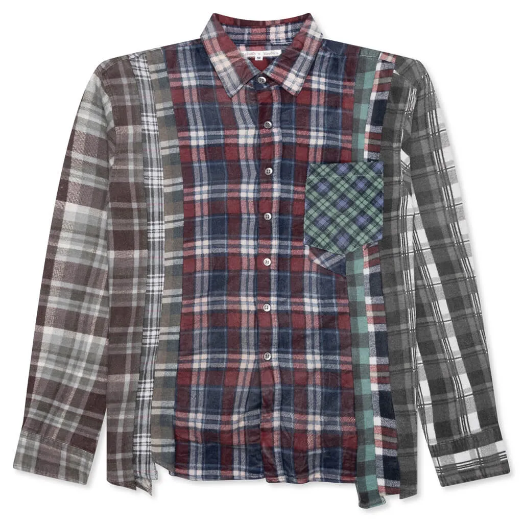 Flannel Shirt 7 Cuts Reflection Shirt - Assorted