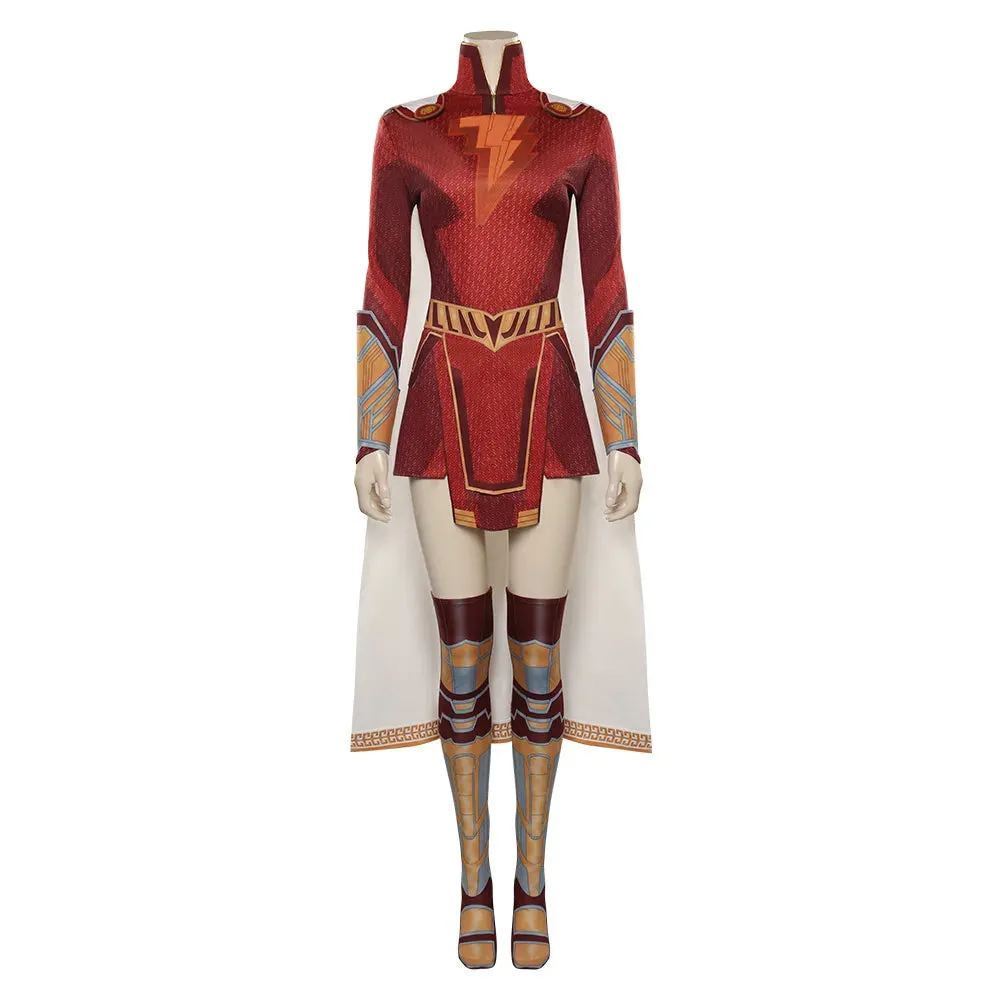 Fury of Gods- Female Shazam Costume Movie Superhero - 25 day shipping