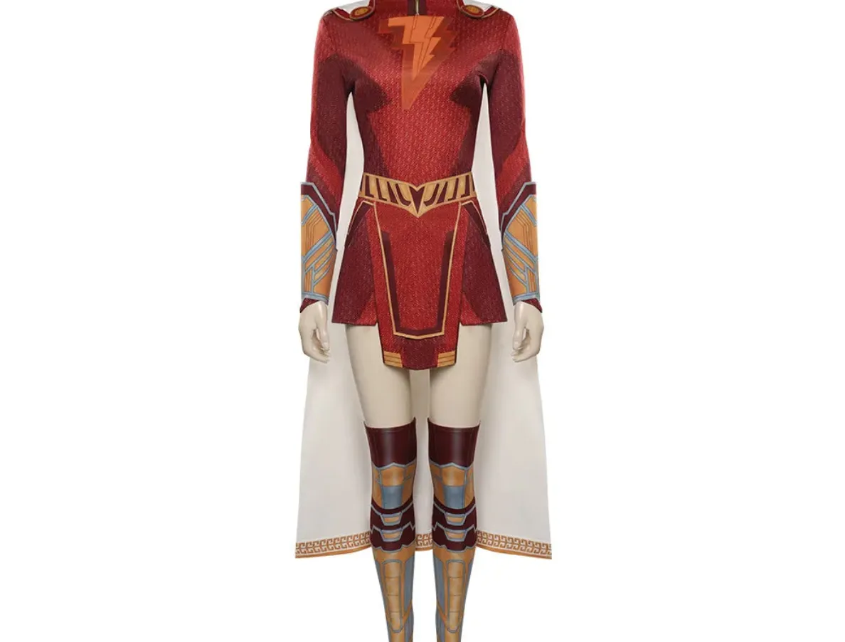 Fury of Gods- Female Shazam Costume Movie Superhero - 25 day shipping