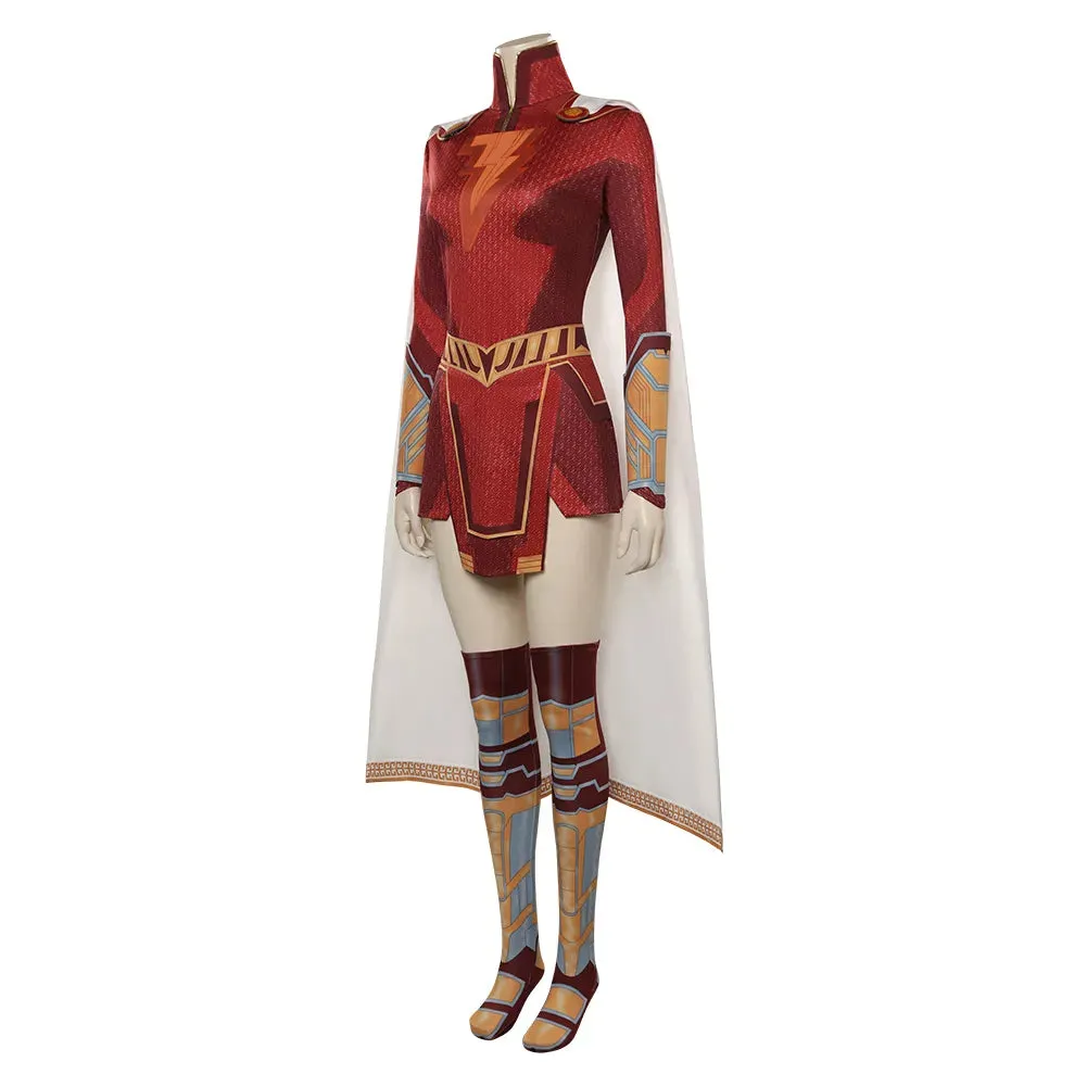 Fury of Gods- Female Shazam Costume Movie Superhero - 25 day shipping