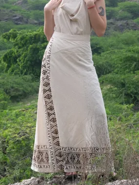 Handloom Wrap Long Skirt