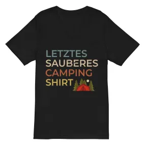 Letztes sauberes Camping Shirt - Herren V-Neck Shirt