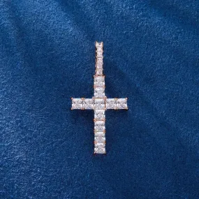 Princess Cut Cross Pendant