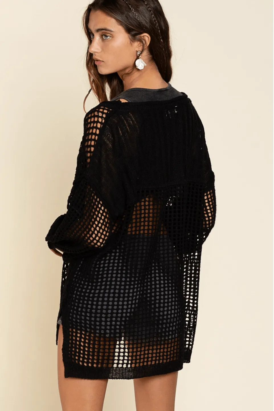 Short Mesh Cover Up