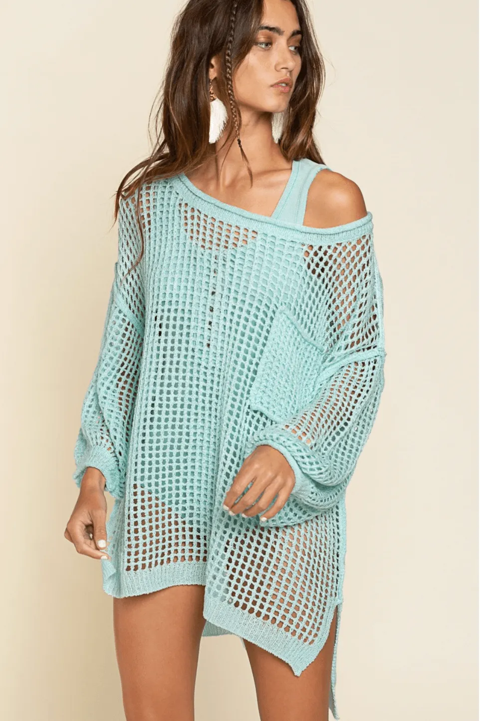 Short Mesh Cover Up