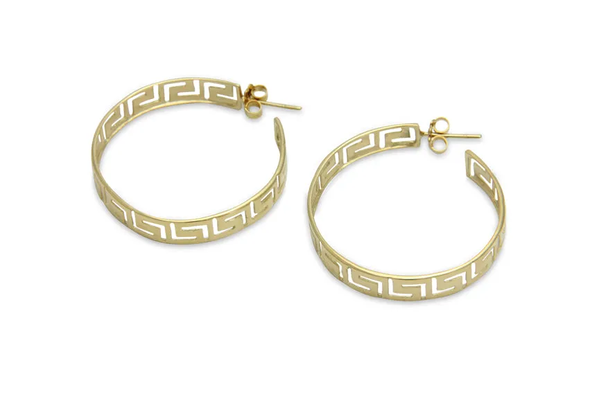 Sleek Ariadne Hoops 14K Gold Earrings