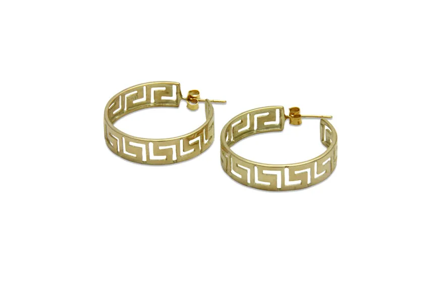 Sleek Ariadne Hoops 14K Gold Earrings