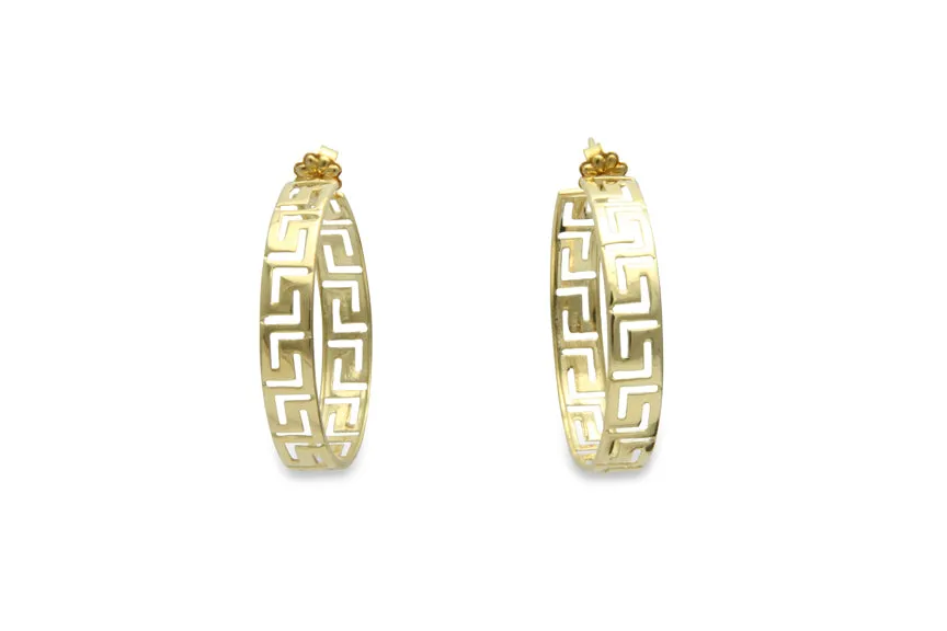 Sleek Ariadne Hoops 14K Gold Earrings