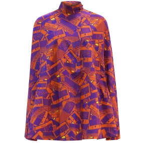 SPARKLE BY KAREN CHAN x  HK Heritage Museum【TRANSISTOR RADIO】 100% Silk Cape  (我們的兒時玩意) (收音機)