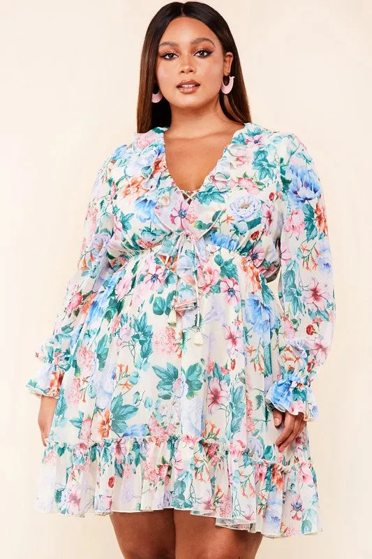 Spring Blossom Mini Dress