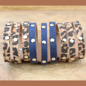 Sweet Pea Cork Studded Cuff