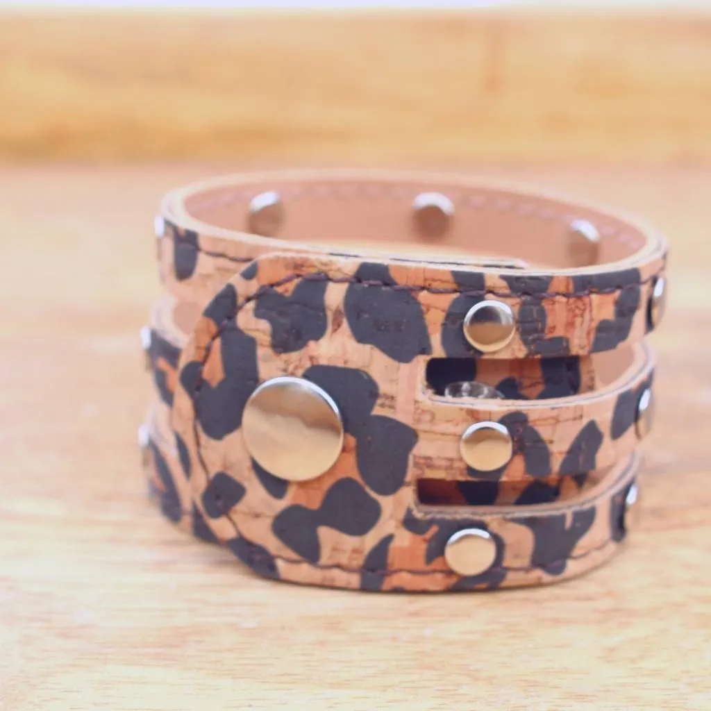 Sweet Pea Cork Studded Cuff