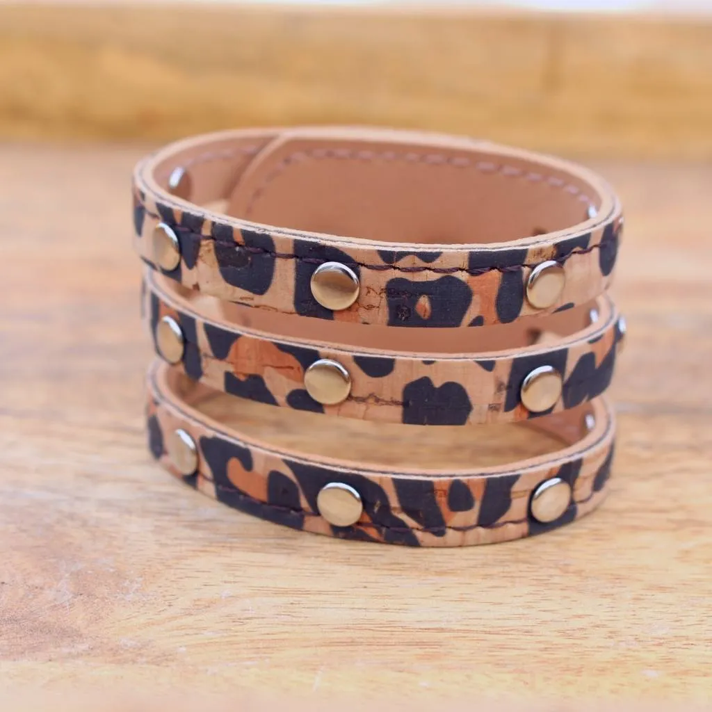 Sweet Pea Cork Studded Cuff