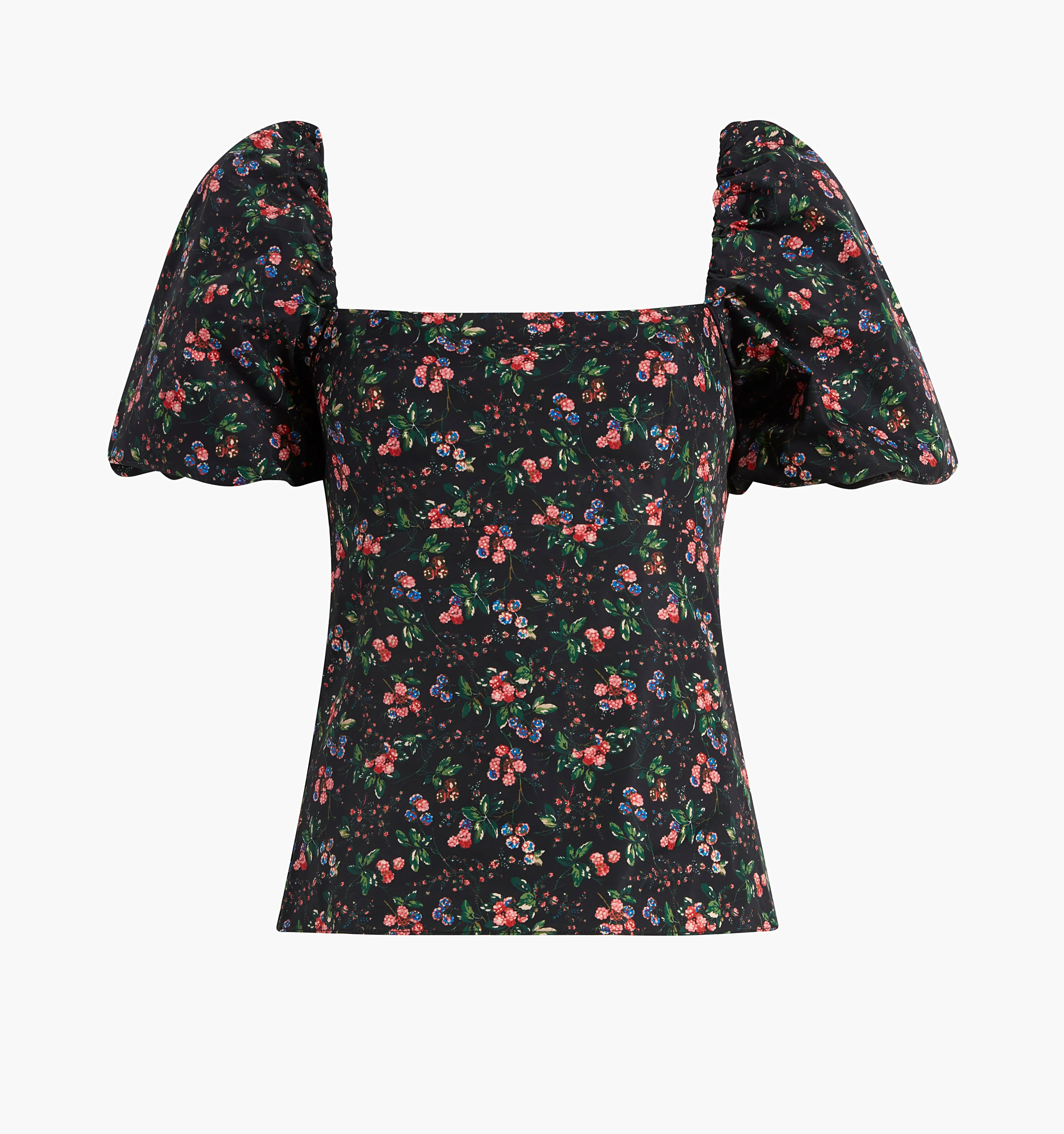 The Matilda Top - Multi Berry Taffeta