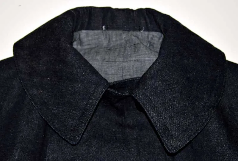 WARE HOUSE "Lot.2205" 1920'S WW1 STYLE U.S.NAVY 13STARS PEA COAT(Denim)