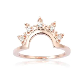 White Sapphire Tiara Ring